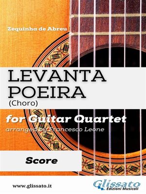 cover image of Levanta Poeira--Guitar Quartet (SCORE)